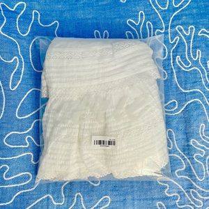 Aerie Ruffle n Rock White Lace Skirt